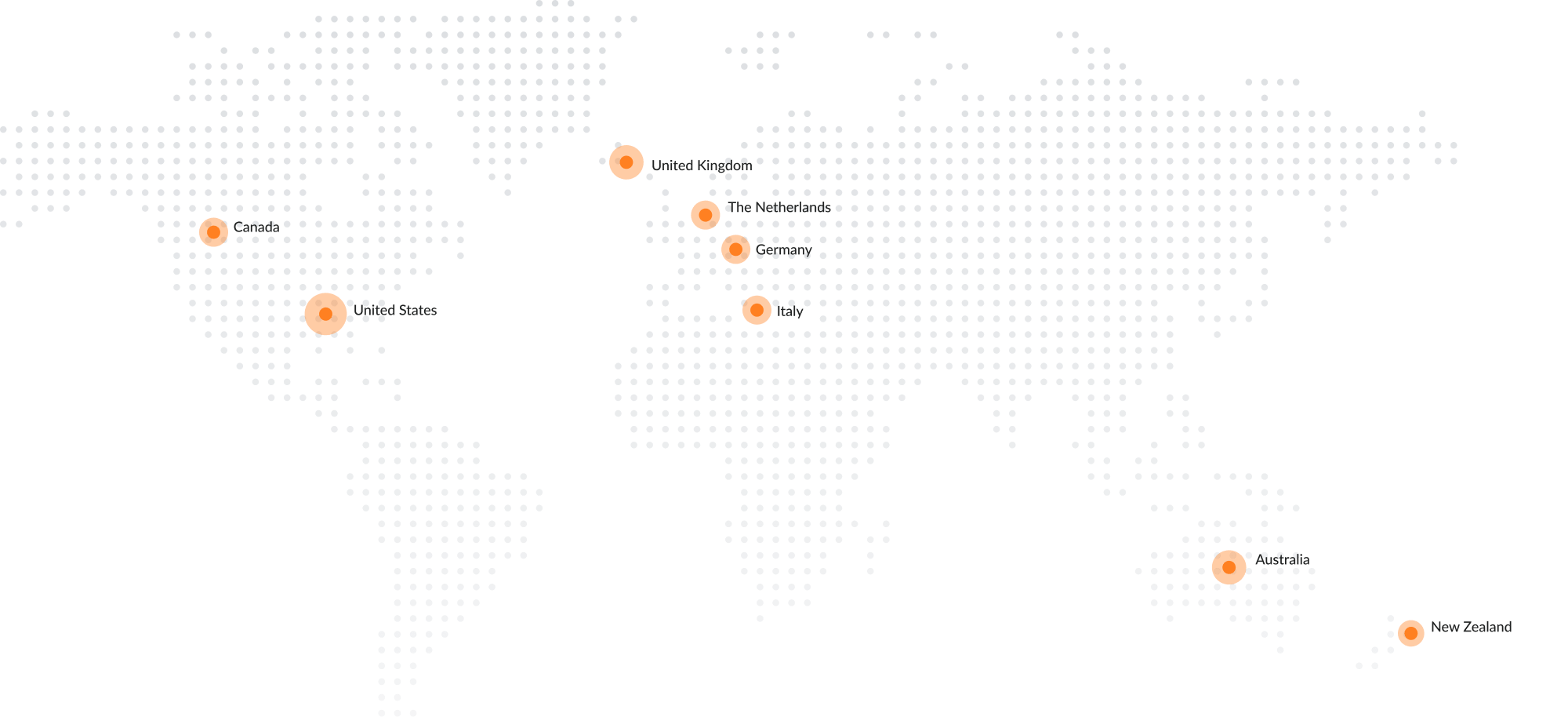 World map showing Dario Health's global reach