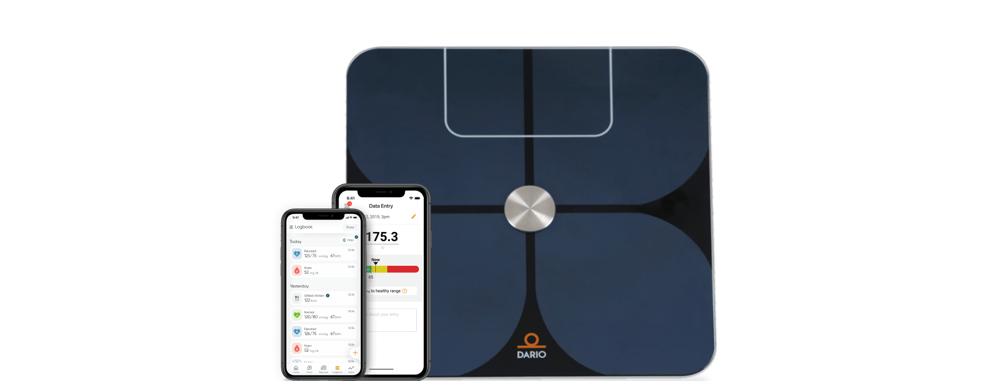 Dario's smart weighing scale and app