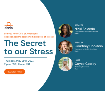 Dario's event on the secret to our stress